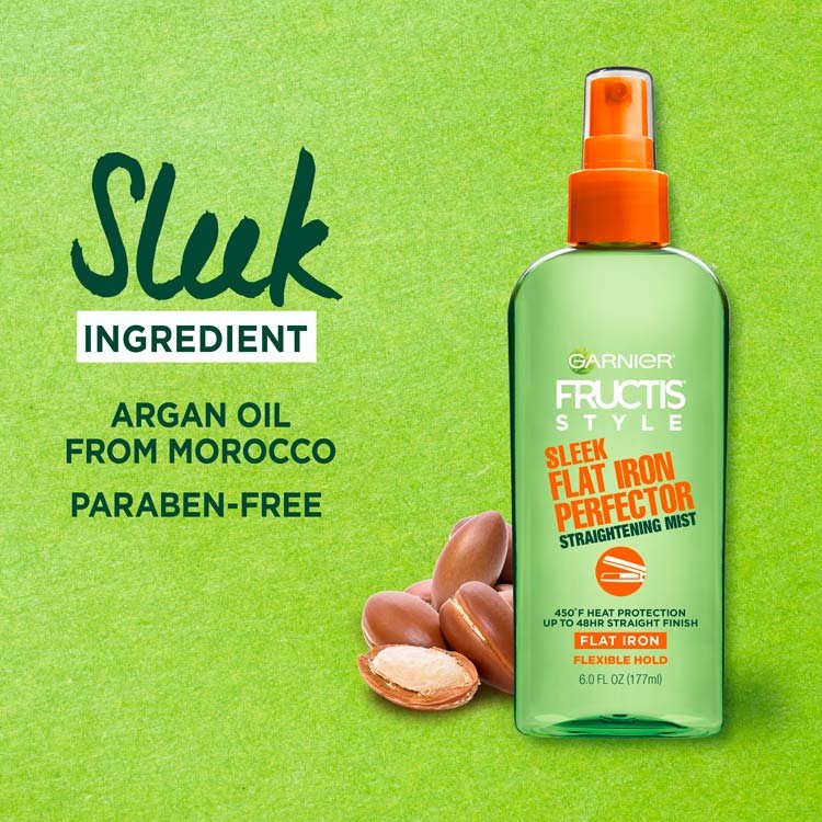 Garnier Sleek & Shine Flat Iron Perfector Straightening Hair Mist Ingredient